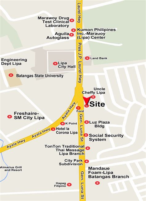 what district is lipa city|Lipa City Map .